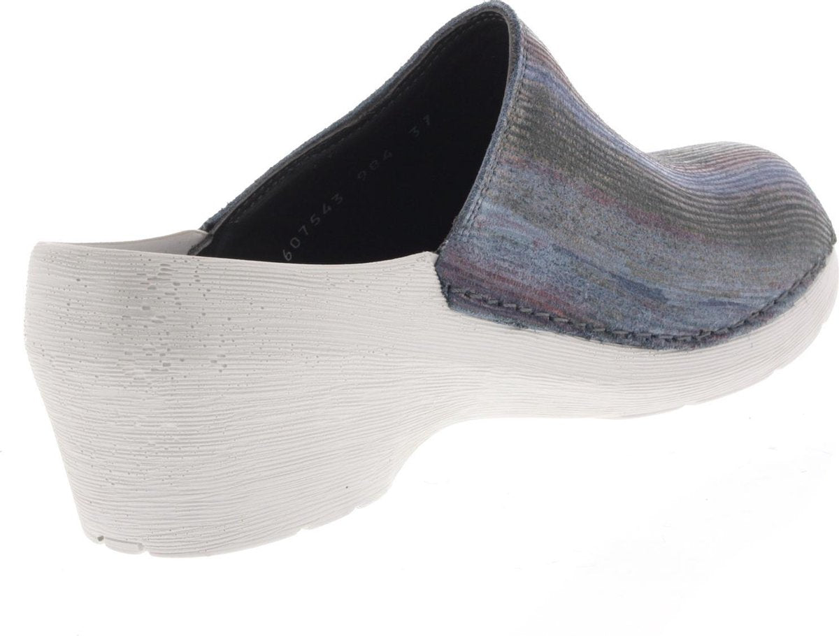 Dames Slippers Wolky 0607543-984 Clog Multi Jeans Jeansblauw - Maat 38