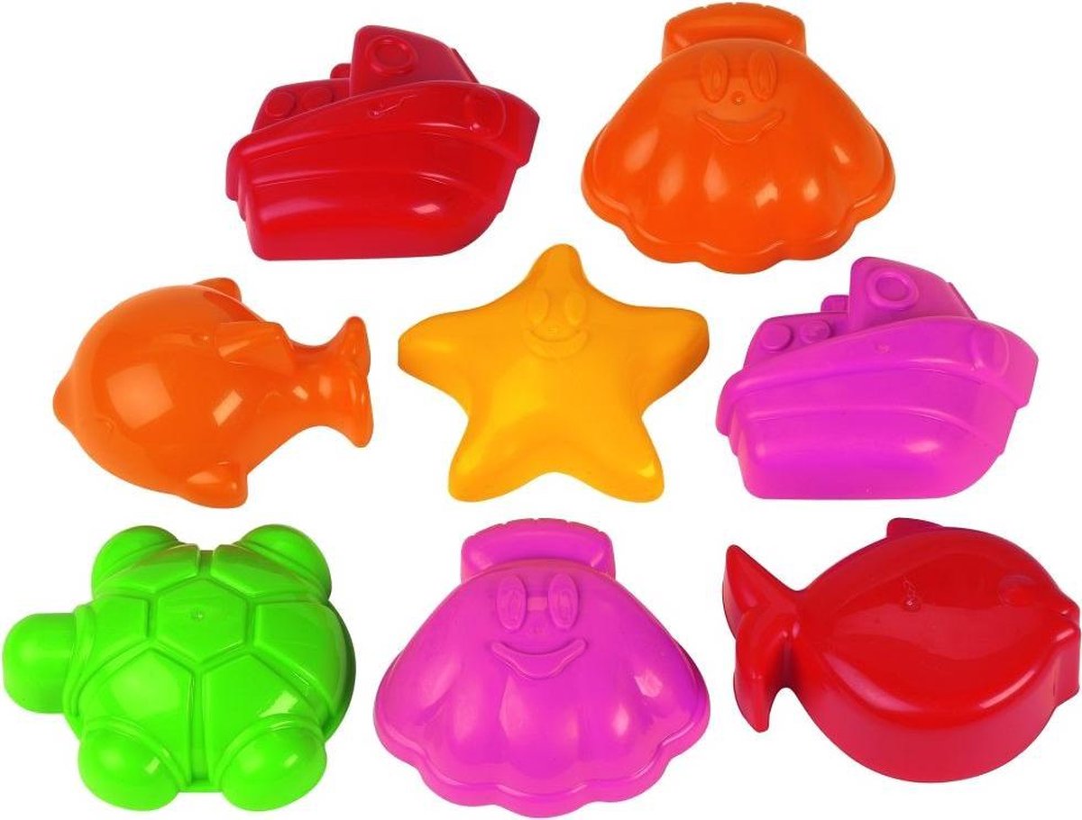 écoiffier Zandvormpjes 10 X 10 Cm 8 Stuks