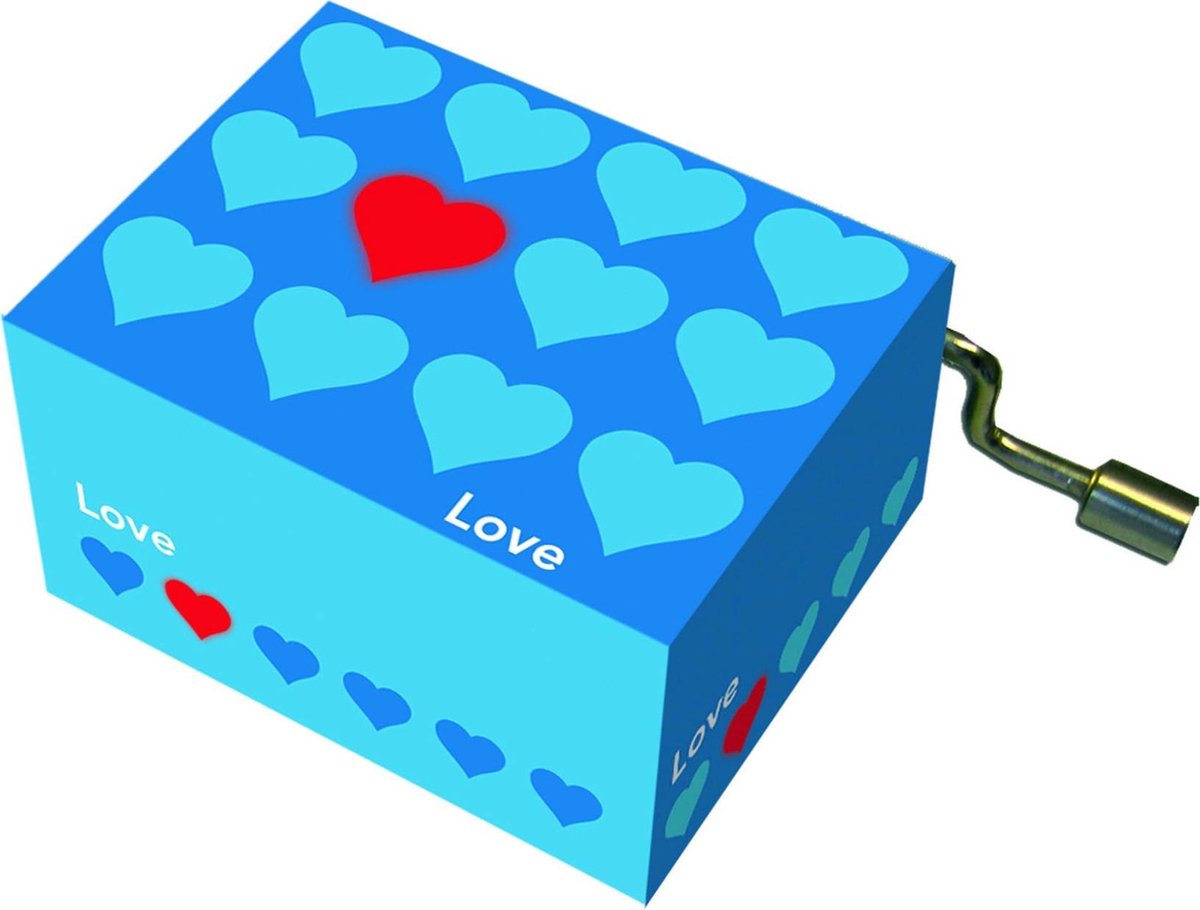 Fridolin Muziekdoosje: '' Happy Birthday'' Blauw