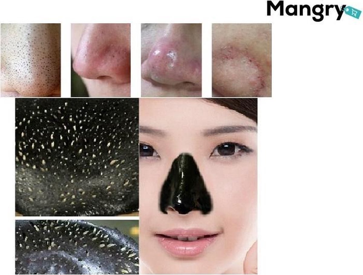 5 x Blackhead Masker Deluxe  Mee eters verwijderen dankzij het Zwarte masker - Mangry