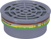 SET VAN 2 FILTERPATRONEN ABEK1 VOOR HALFGELAATSMASKER M6200 JUPITER OF M6400 JUPITER