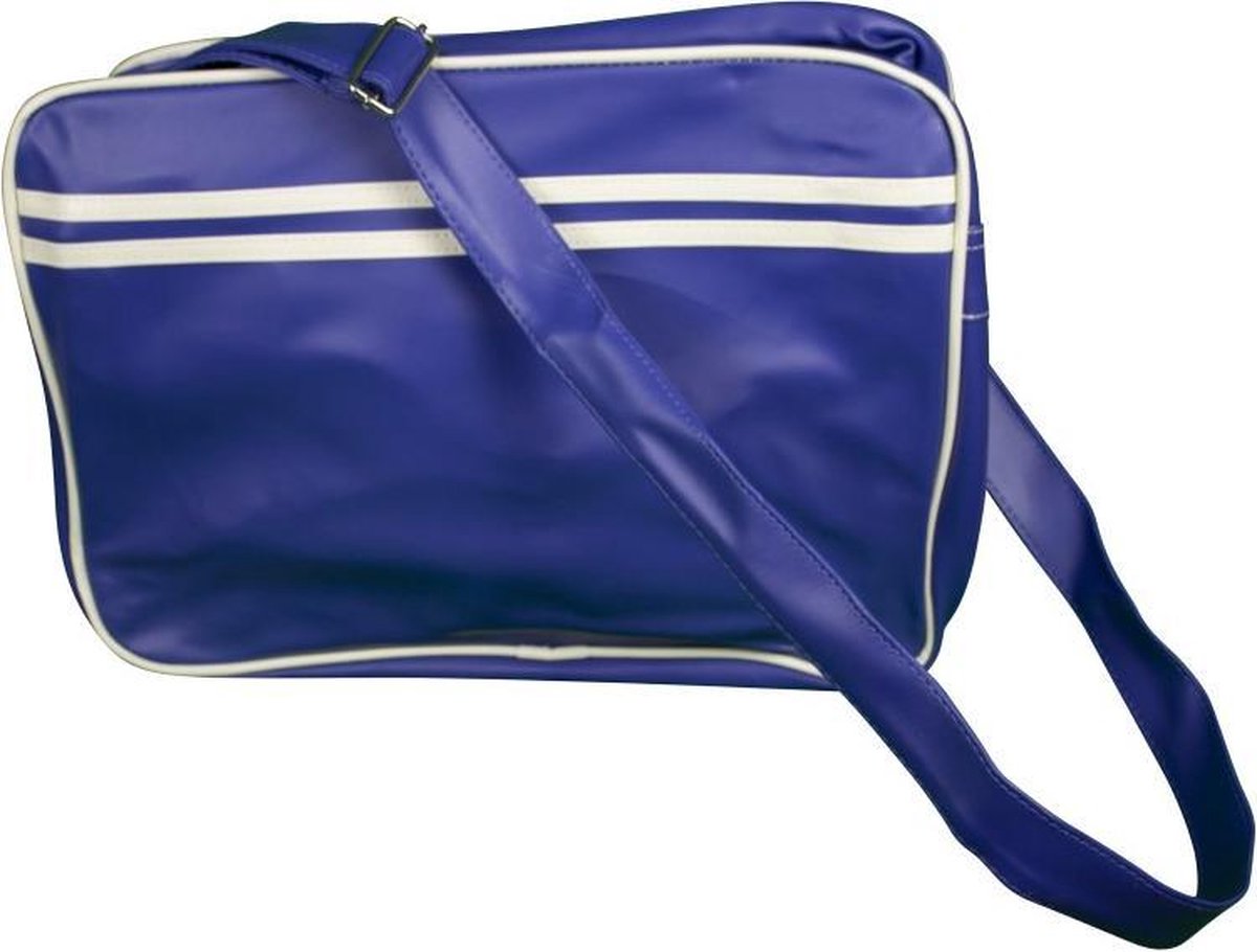 Retro sporttas blauw