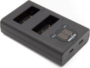 ChiliPower Olympus BLS-5 dubbellader voor 2 camera accu's (tegelijk)