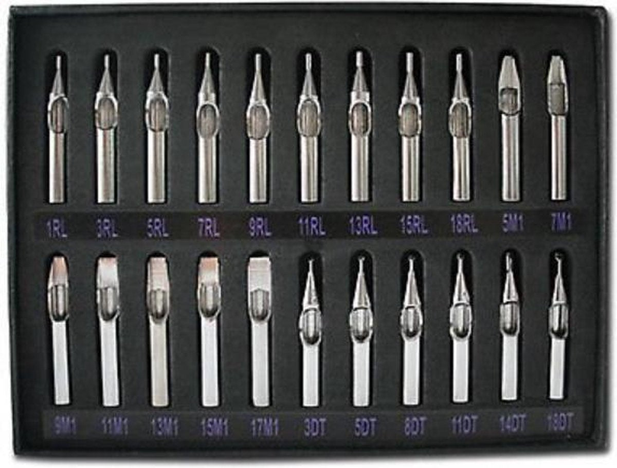 TATTOO TIPS 22 DELIG VERSCHILLENDE MATEN