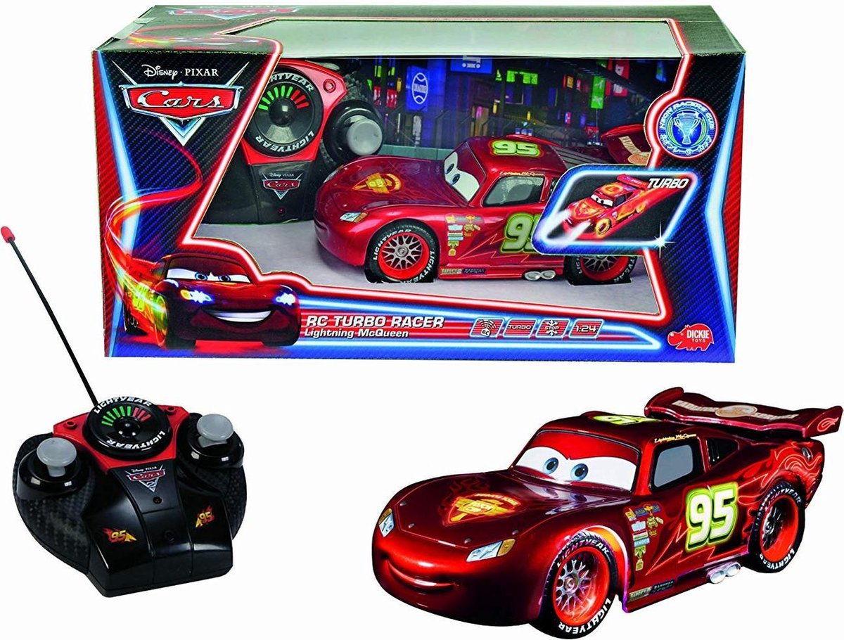 RC Neon Turbo Racer Lightning McQueen met licht
