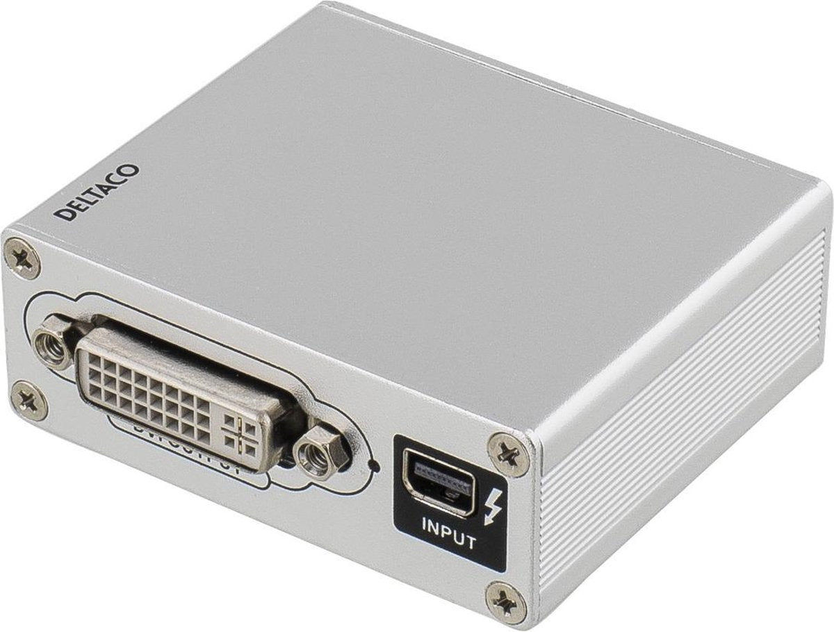 DELTACO DP-MULTI3 Thunderbolt naar HDMI / DVI / VGA-adapter