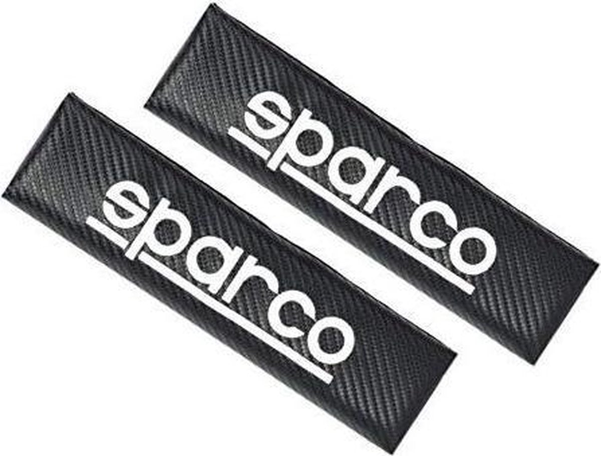 Safety Belt Pads Sparco Carbono 1206CB Donkergrijs (2 uds)