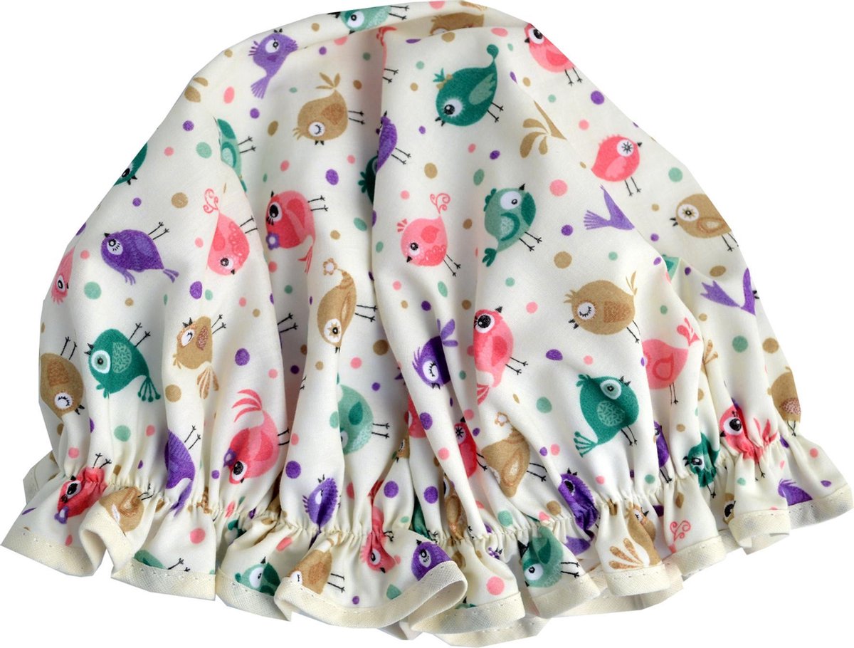 Vagabond Traditionele Engelse Douchemuts - Cream Birds