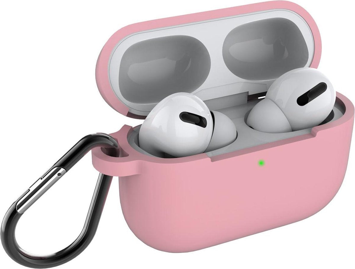 AirPods Pro Hoesje - Siliconen Case - Airpods Pro Hoesje - Roze - Pink