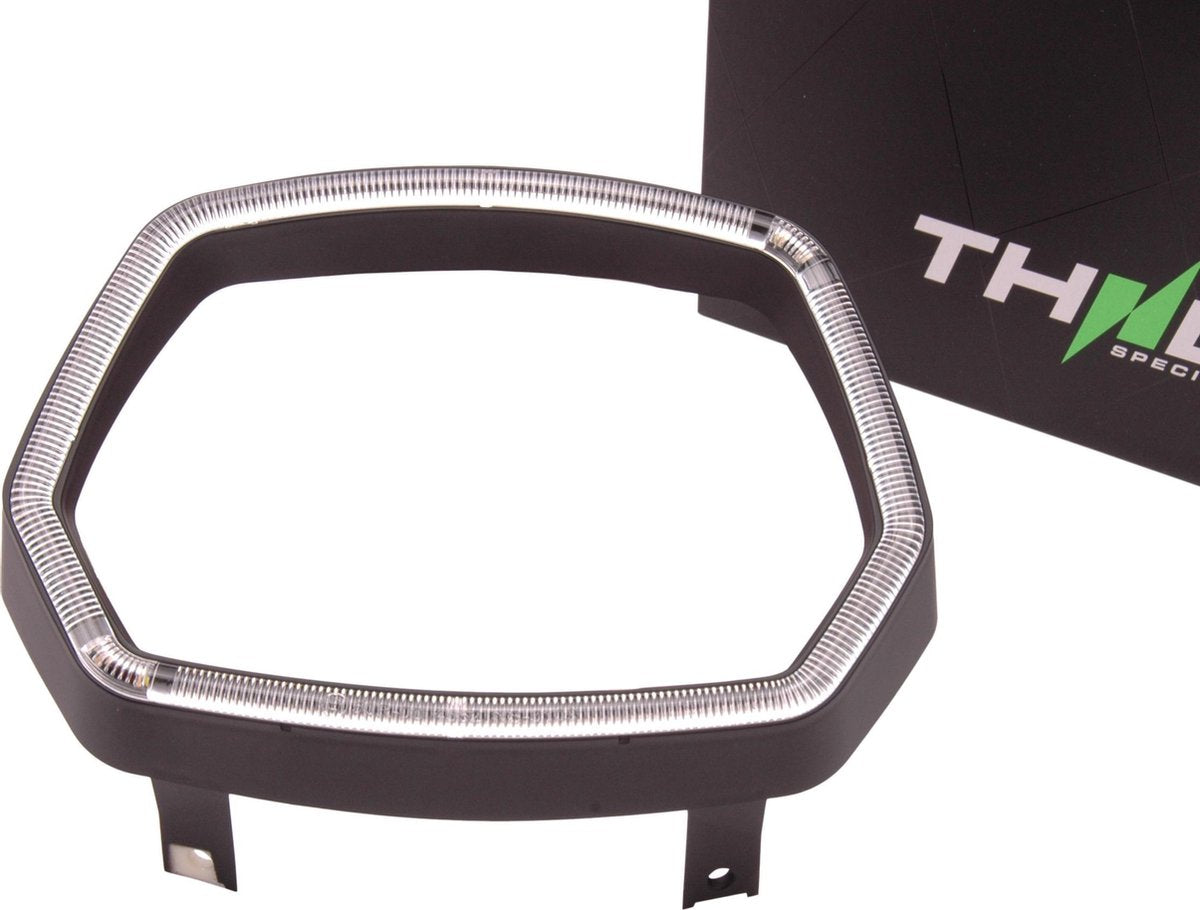Koplamprand LED THNDR Glans Zwart | Vespa Sprint