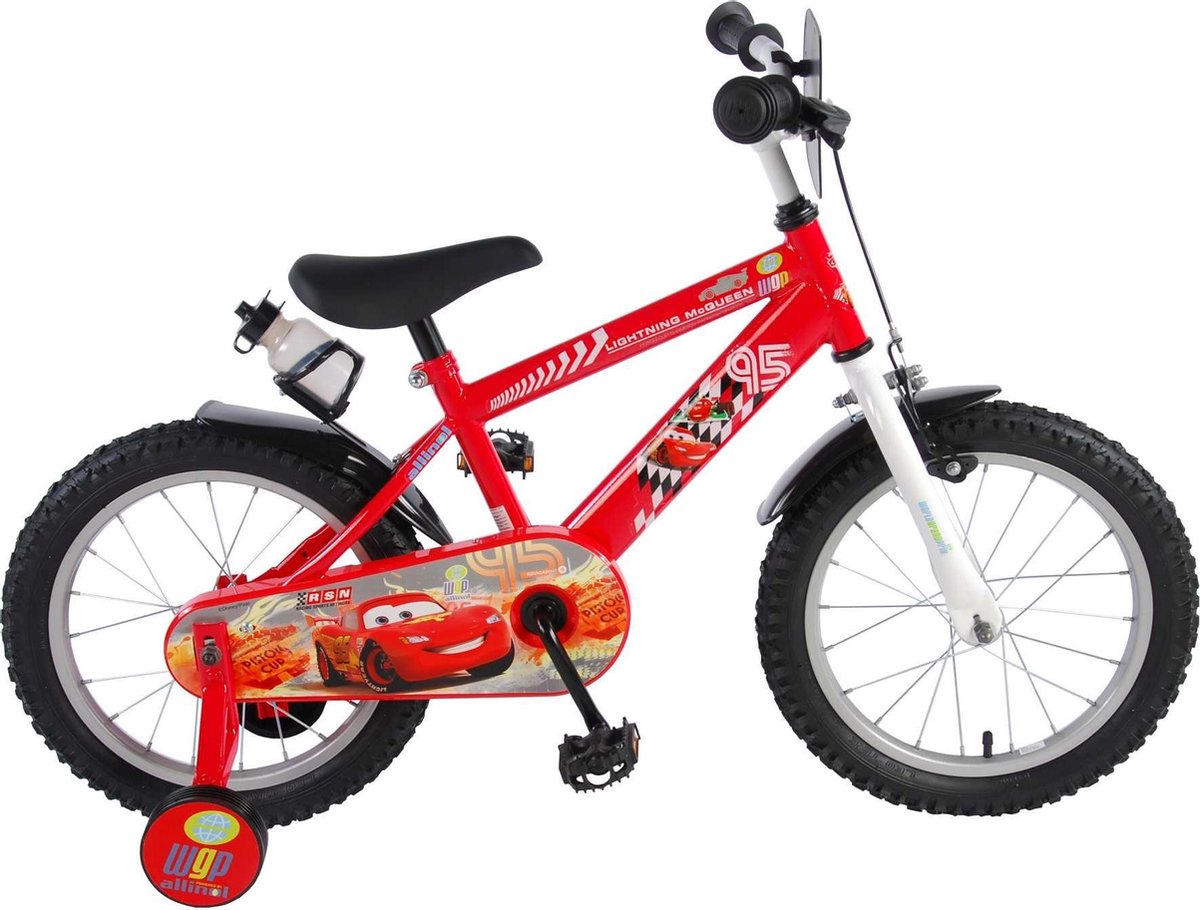 Volare Disney Cars Kinderfiets - Jongens - 16 inch - Rood