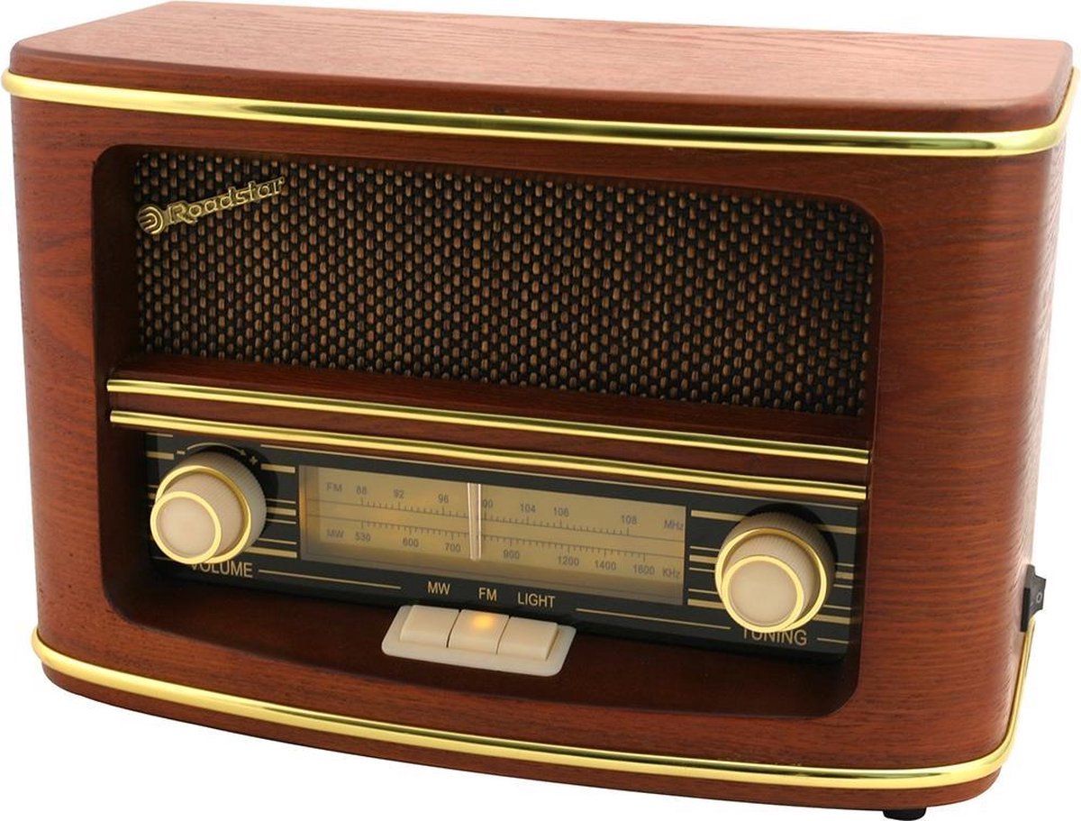 Roadstar HRA 1500/N Retro Radio Persoonlijk Analoog - Bruin