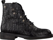 Notre-V 01-3211 Veterboots - Laarzen Met Veters - Dames - Zwart - Maat 38