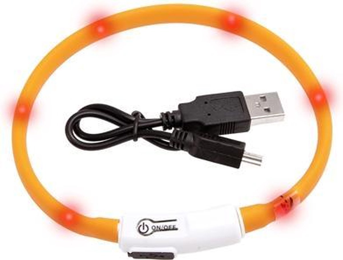 Flamingo Katten halsband Light  - LED -  35 CM