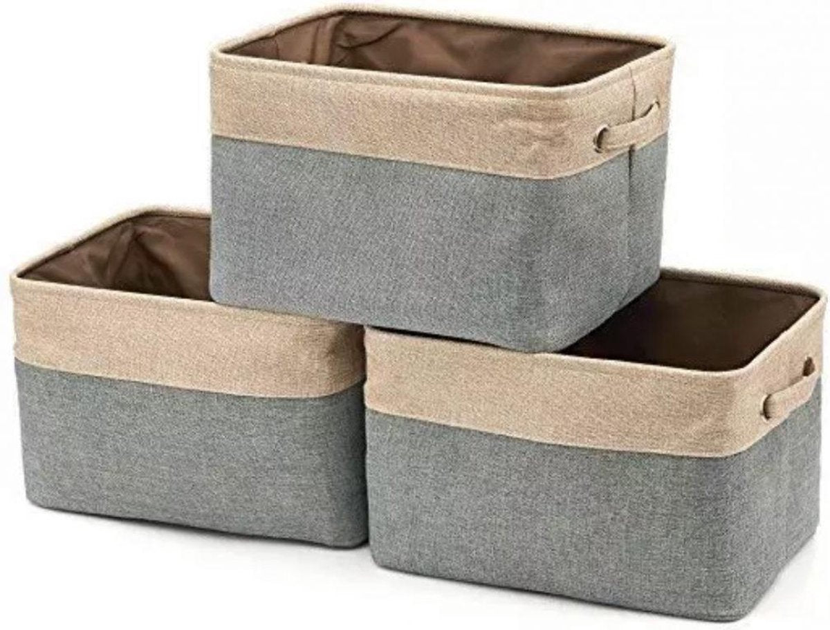 Opbergmandjes - Opvouwbaar - Speelgoed Mandjes - Kleding Mandjes |set van 3
