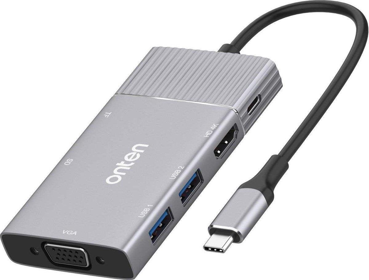 Sounix TYPE C USB-C Hub Adapter-Type-C naar 4K UHD HDMI / VGA Converter - Thunderbolt 3 - USB 3.0-Compatible met Apple Macbook /Macbook Pro / Google Chromebook Pixel / Microsoft Surface Pro 4 / HP Pavilion x2 / Lumia 950 / 950XL / Dell XPS13