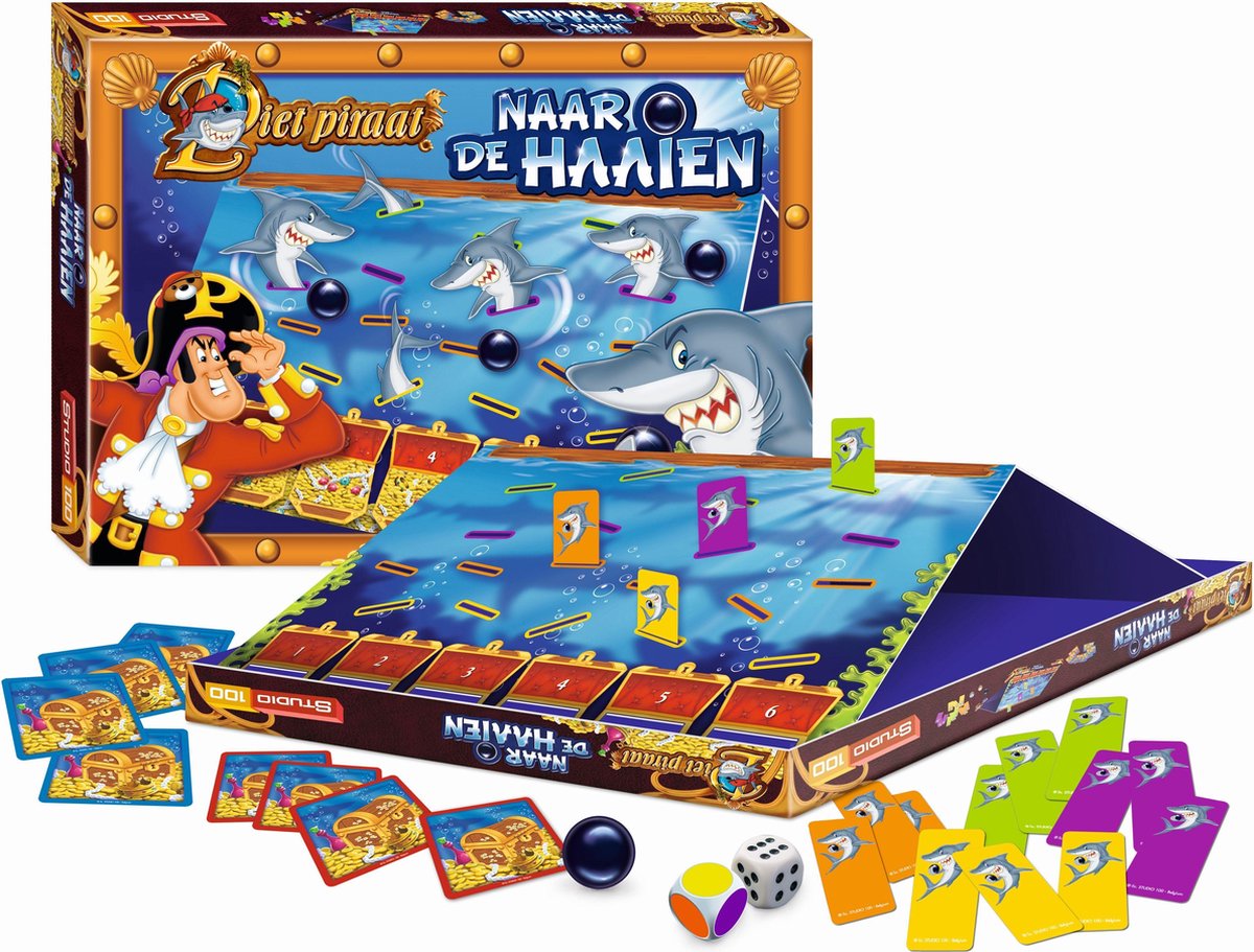 Naar de haaien Piet Piraat