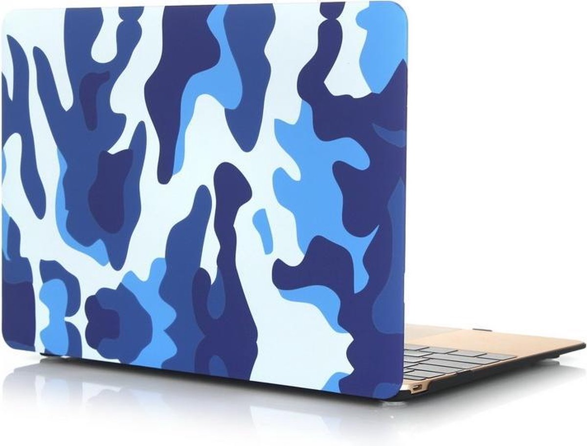 Mobigear Hard Case Frosted Camouflage Blauw voor Apple MacBook 12 inch