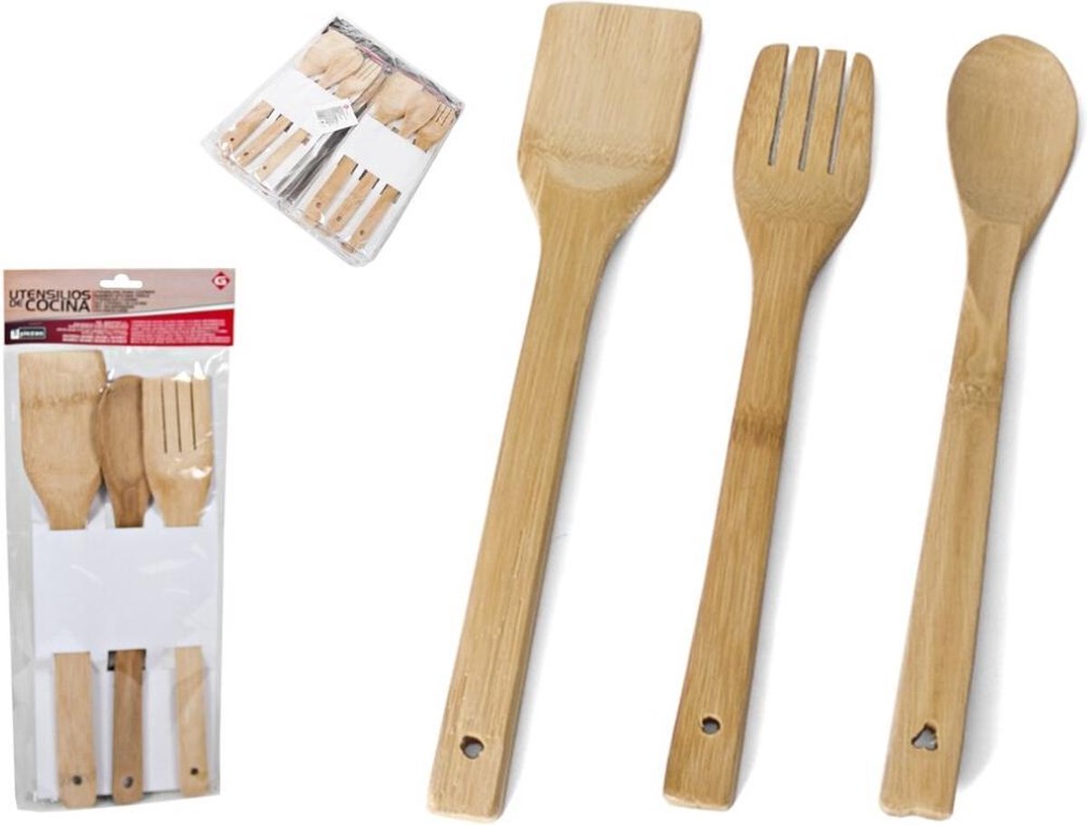 SET UTENSILIOS DE COCINA X3 BAMB