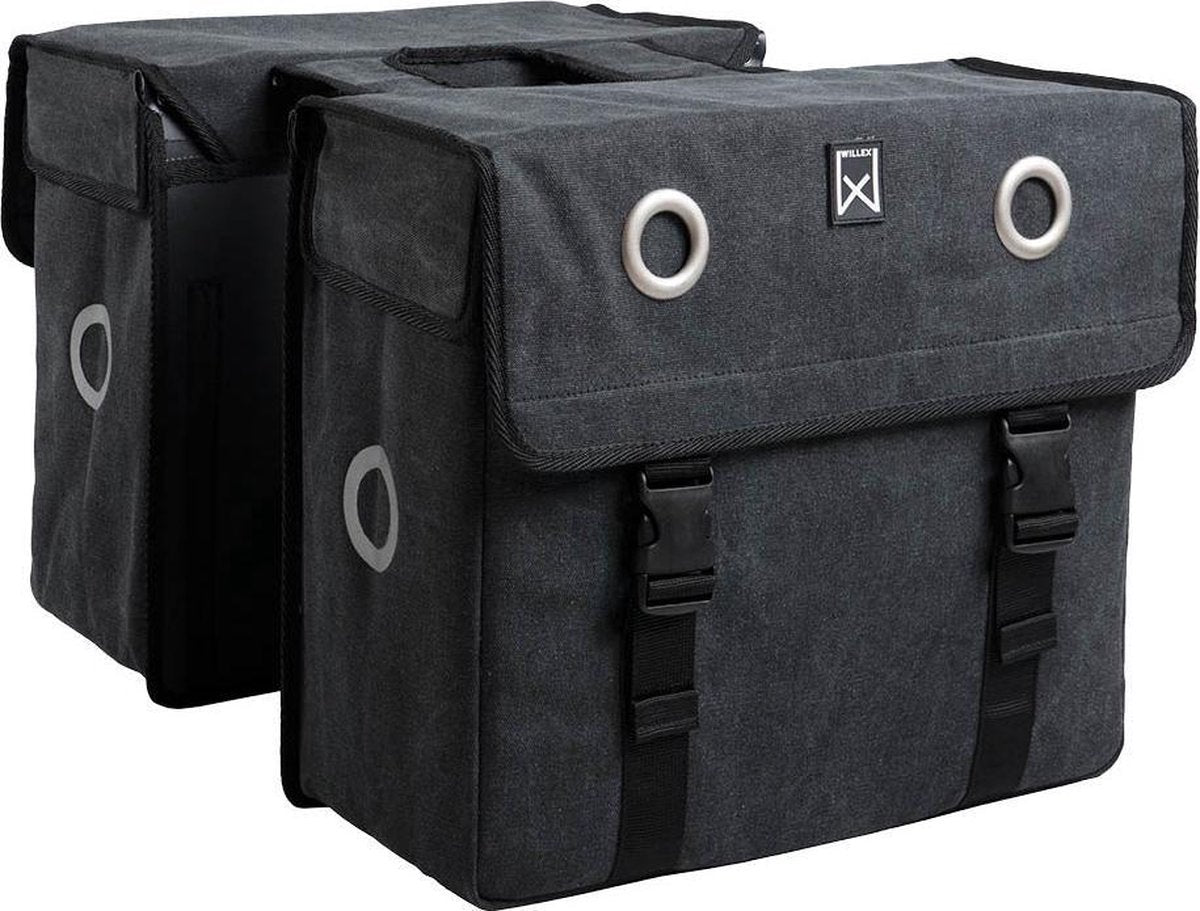 Willex Dubbele canvas tas 67 liter Zwart