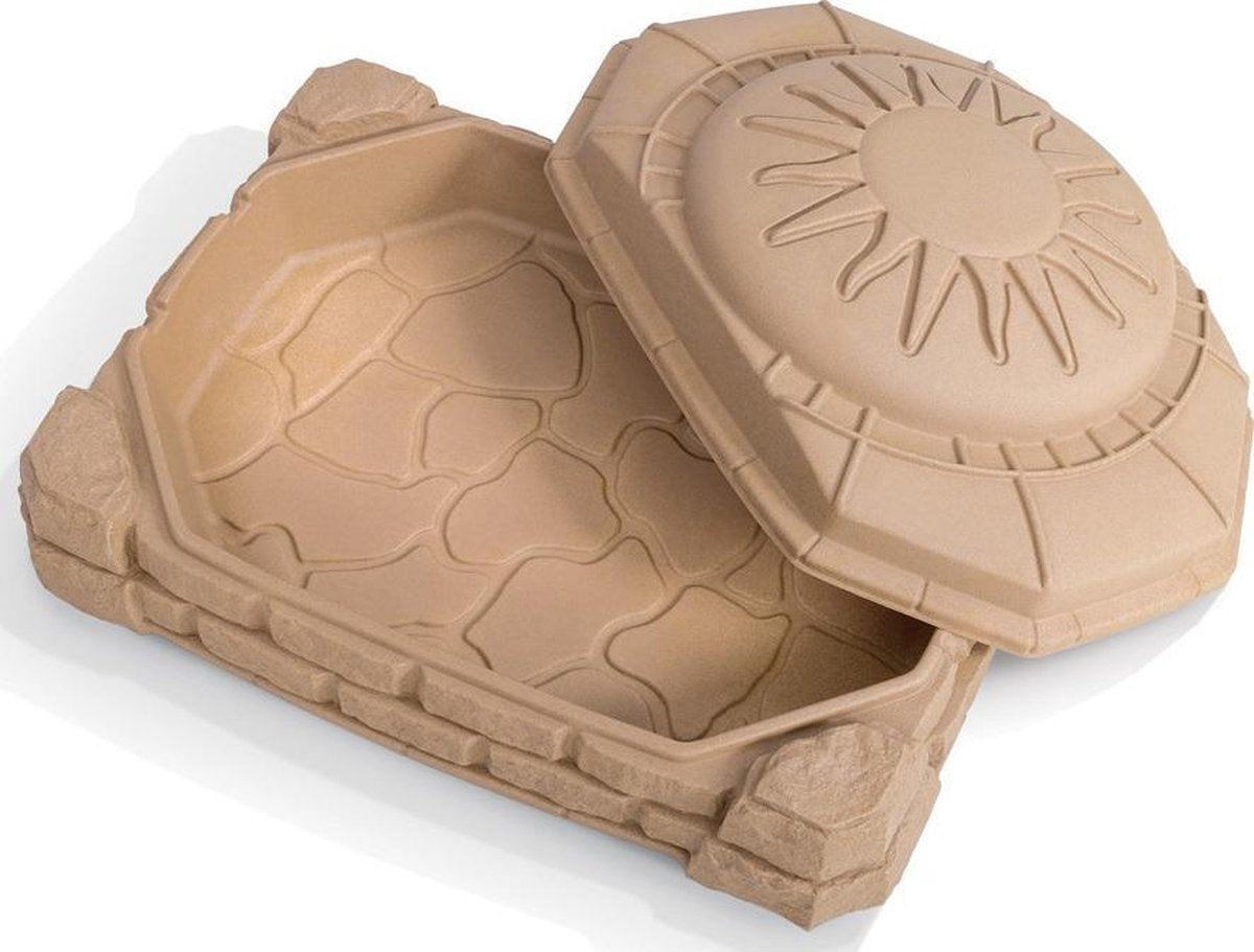 Step2 Zandbak Naturally Playful Sandbox - met Deksel en zitjes - voor 91kg zand