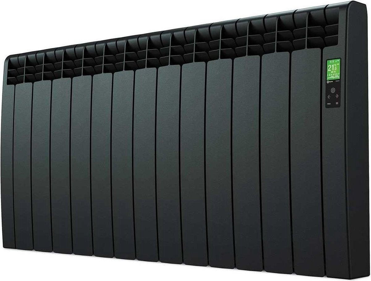 Elektrische Radiator Wifi Grafiet - Smartcontrol via app - Energiebesparende functies - Laag verbruik - Realtime consumptie - 13 elementen - 1430 W - Zuinigste Radiator