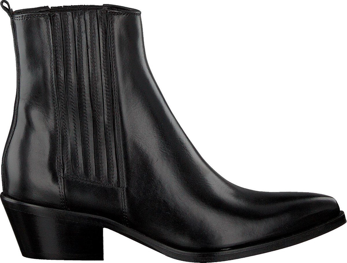 Notre-V 05a-201 Enkellaarsjes - Enkelboots - Dames - Zwart - Maat 39