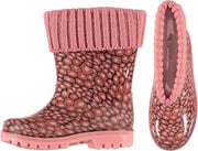 Roze kinder regenlaarzen met voering 36
