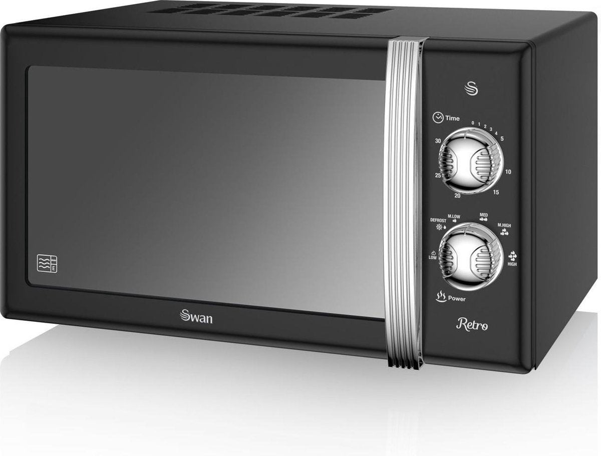Swan SM22130BN magnetron Aanrecht Solo-magnetron 20 l 800 W Zwart