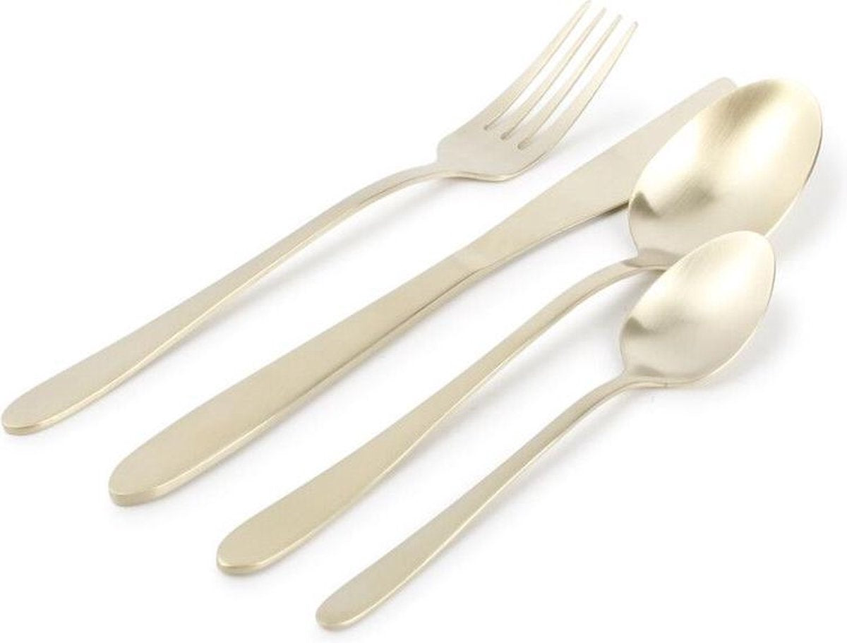 ONA - Bestekset Slim - Champagne - Mat - 24 delig