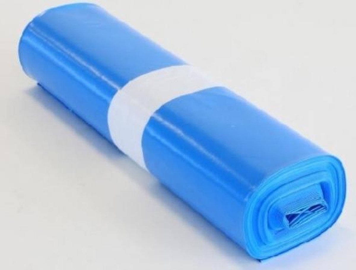 Vuilniszak - 120 liter - LDPE - Blauw - 200 stuks