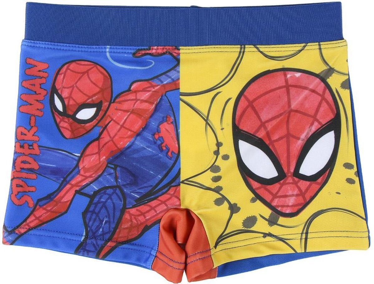 Marvel - Spiderman - kleuter / kinder - zwembroek - blauw/geel- maat 104