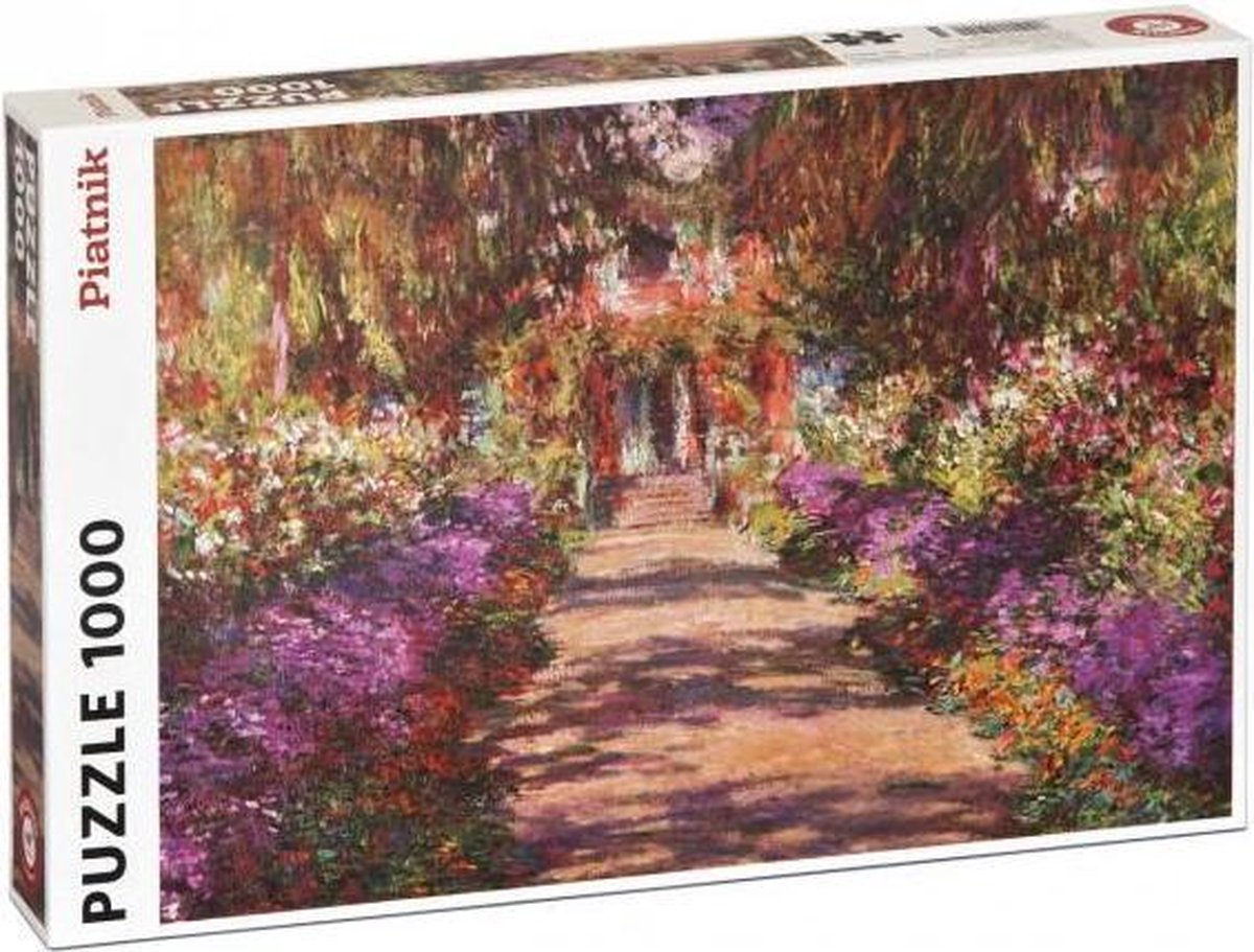 Piatnik kunst puzzel Claude Monets - Garten in Giverny (1000 stukjes)