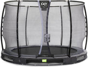 Trampoline EXIT Elegant Premium inground - ø305cm met Deluxe veiligheidsnet - zwart
