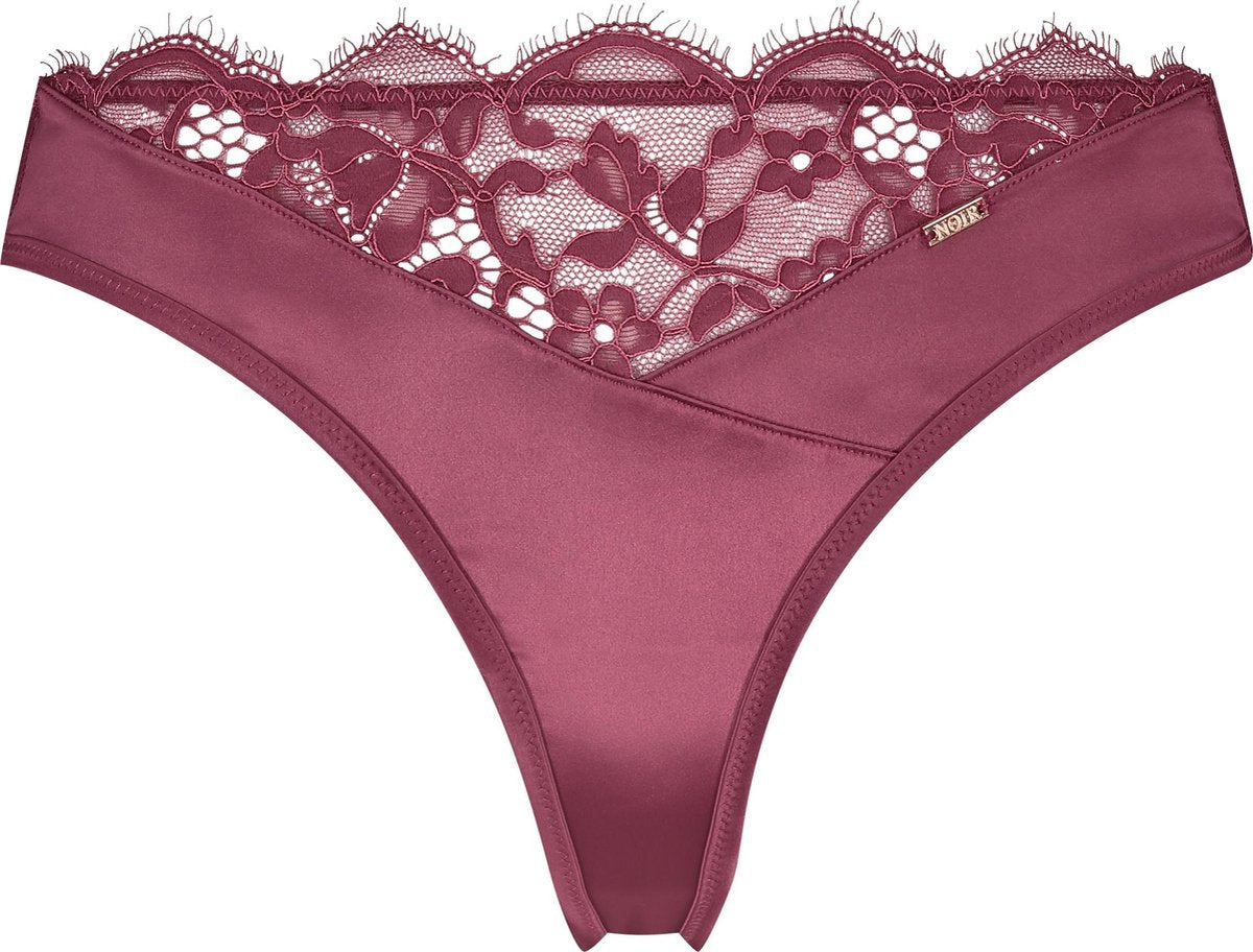 Hunkemöller NOIR Dames String Poppy - maat L