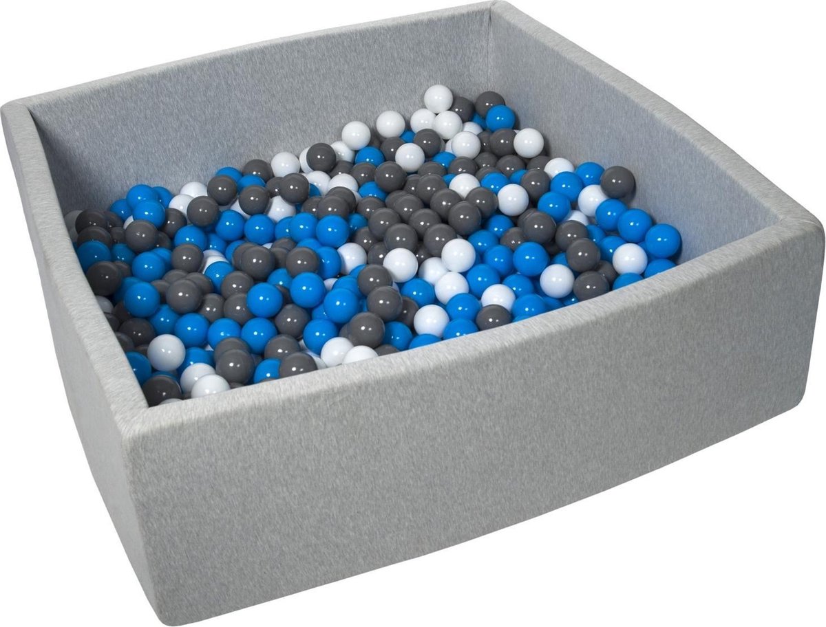 Zachte Jersey baby kinderen Ballenbak met 600 ballen