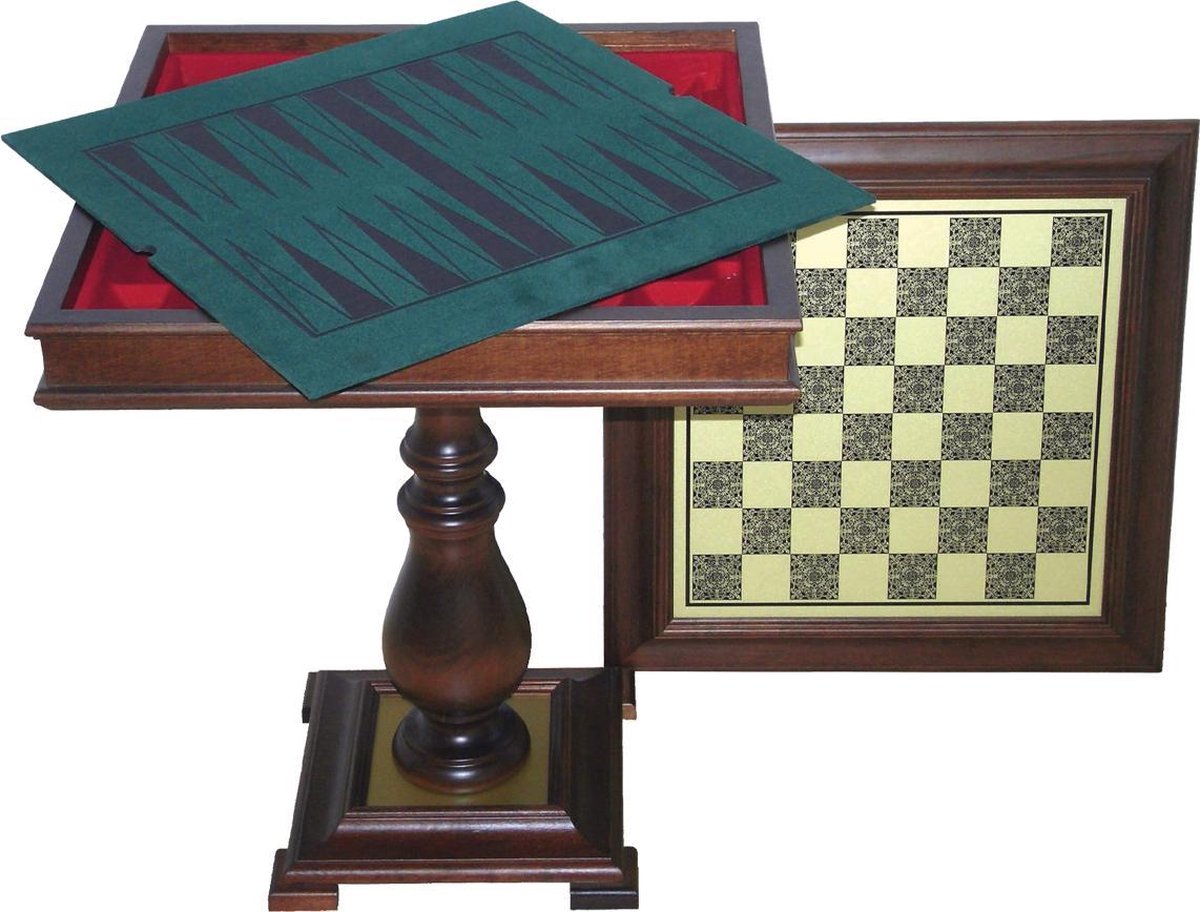 ComfortTrends Schaaktafel – Messing – 61x61x62 cm