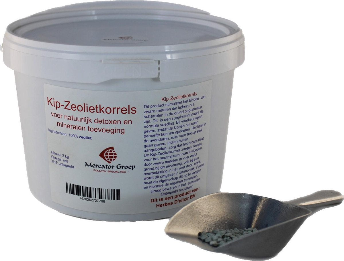 Zeolietkorrels voor kippen- mineraal toevoeging - detoxen - kippen