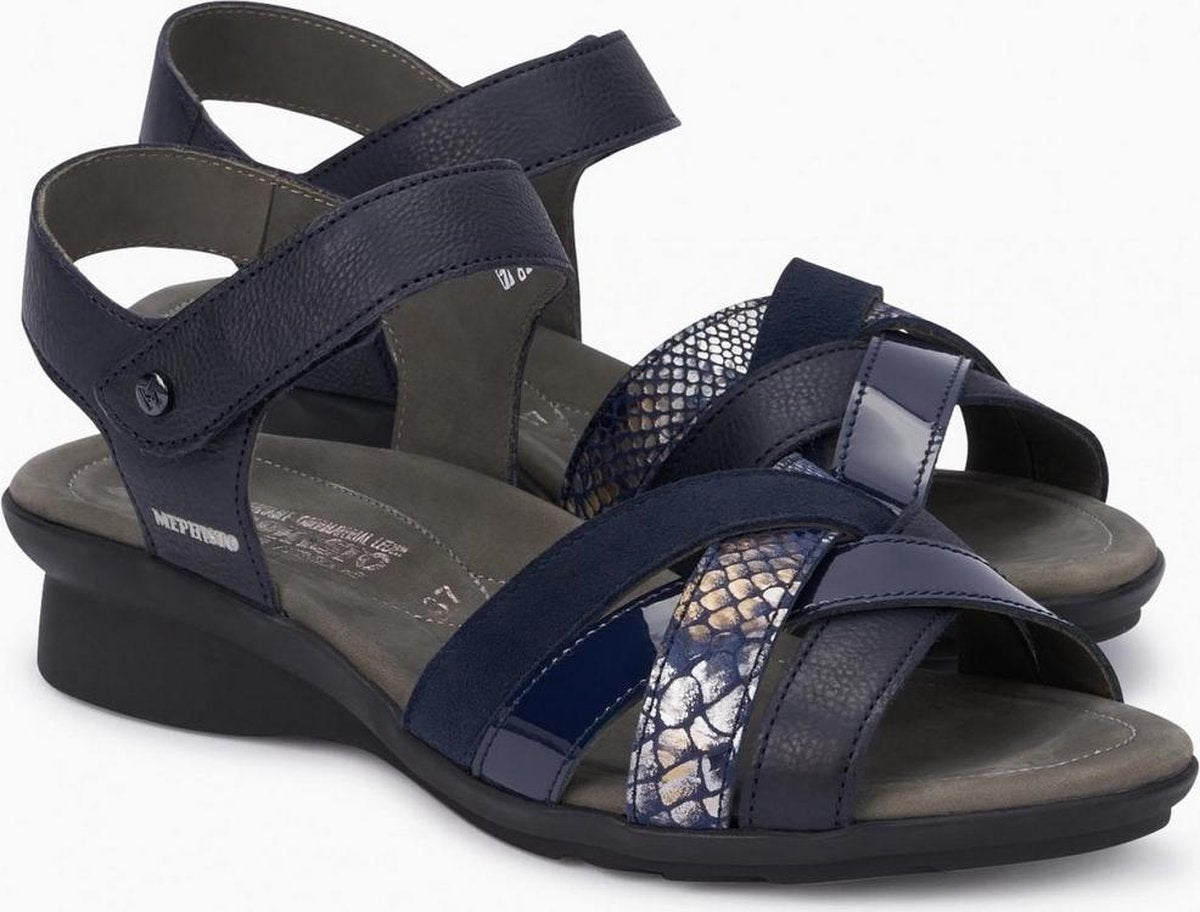 Vierkant: Blokhak; Plateau; Sleehak - G - Mephisto Polina Blauw