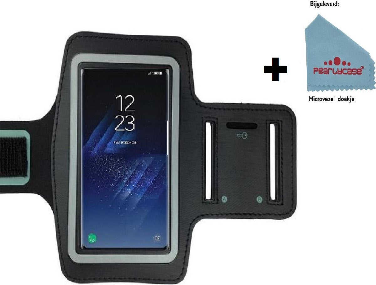 Samsung Galaxy S8 Zwart Sport Armband hoesje