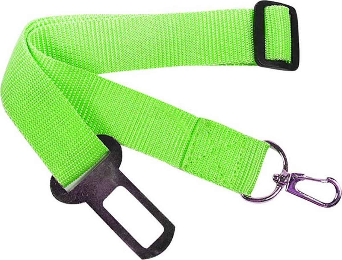 Hondengordel - auto - veiligheid - auto riem hond - groen