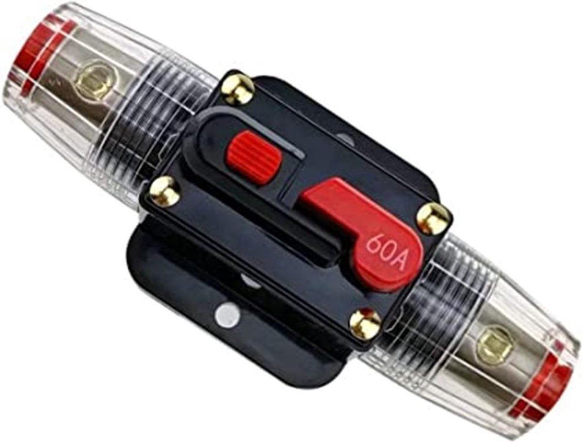 60A 12V-24V Inline stroomonderbreker Handmatige reset schakelaar Zekering