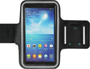 ADEL Sportarmband 4.7 Inch Microfiber Hoesje voor iPhone 5C - Zwart