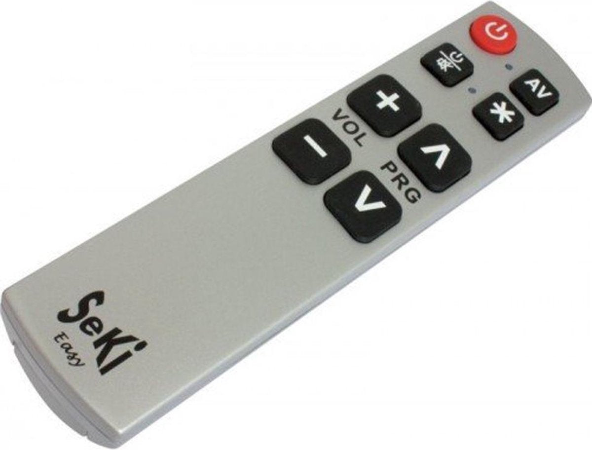 Senioren / Slechtzienden universele afstandsbediening Seki Easy - Zilver
