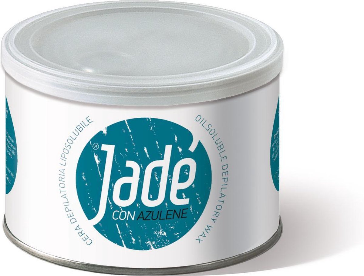 Jadé Striphars met Azuleen  │ ontharingswax │ Hars in blik │ wax can │stripwax │striphars voor ontharen van het gehele lichaam │400 ml