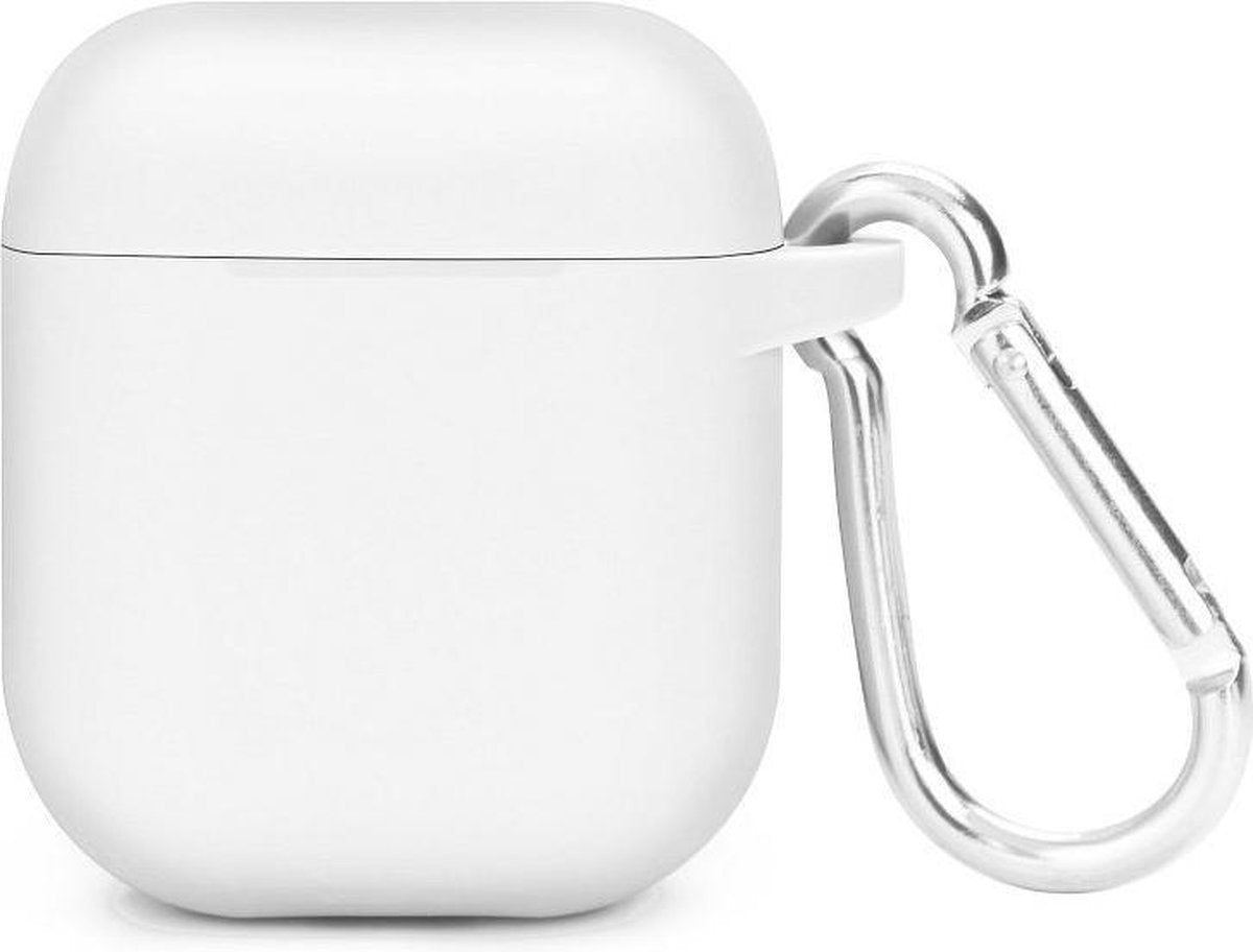 Airpods siliconen bescherm hoesje - Wit