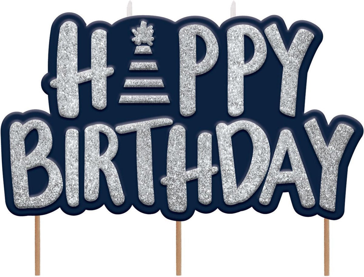 Verjaardagskaars "Happy Birthday"