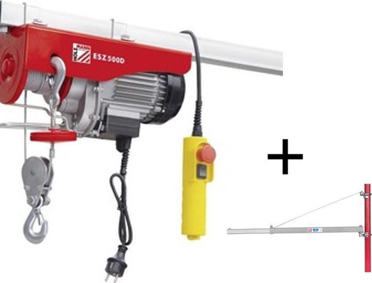 Holzmann ESZ500D Elektrische lier met zwenkarm