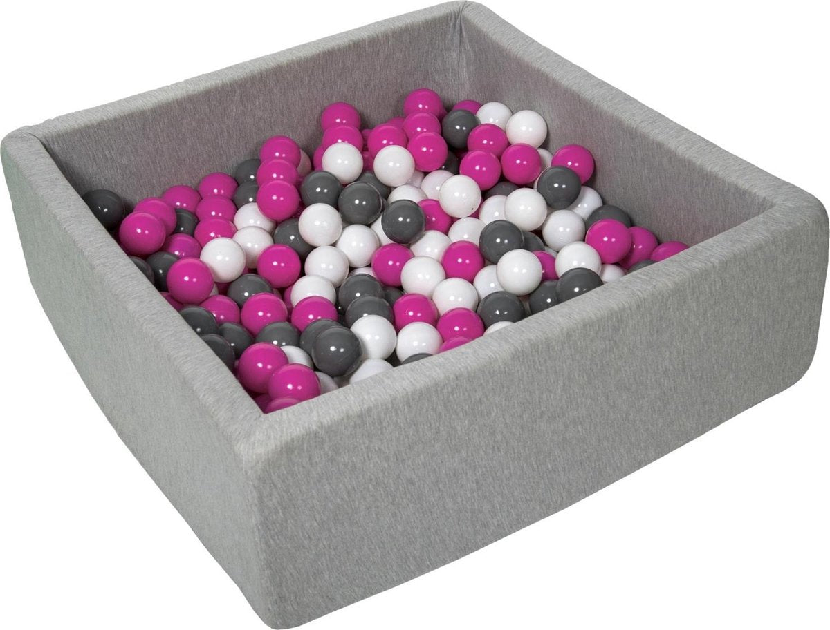 Zachte Jersey baby kinderen Ballenbak met 300 ballen