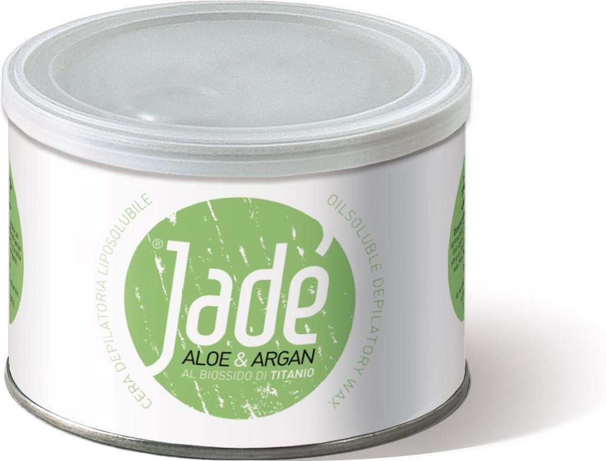 Jadé Striphars met Aloe Vera en Argan │ ontharingswax │ Hars in blik │ wax can │stripwax │striphars voor ontharen van het gehele lichaam │400 ml